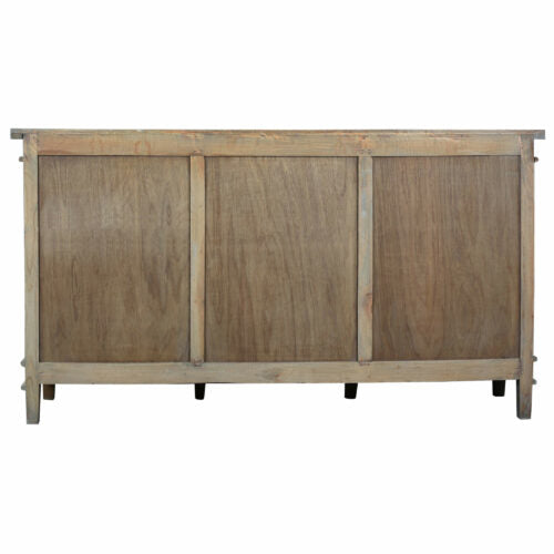 Sunset Trading Cottage 70" Arrow Credenza | Driftwood Brown Solid Wood CC-CAB1709S-DW