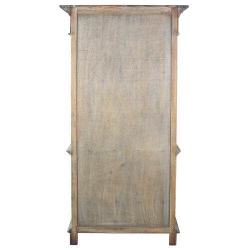 Sunset Trading Cottage 41" Hutch Buffet Server | Driftwood Brown Solid Wood China Cabinet CC-CAB175S-DW