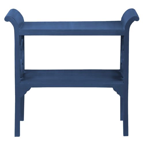 Sunset Trading Cottage Blue Accent Table Console Navy Blue Solid Wood CC-TAB1033LD-SD