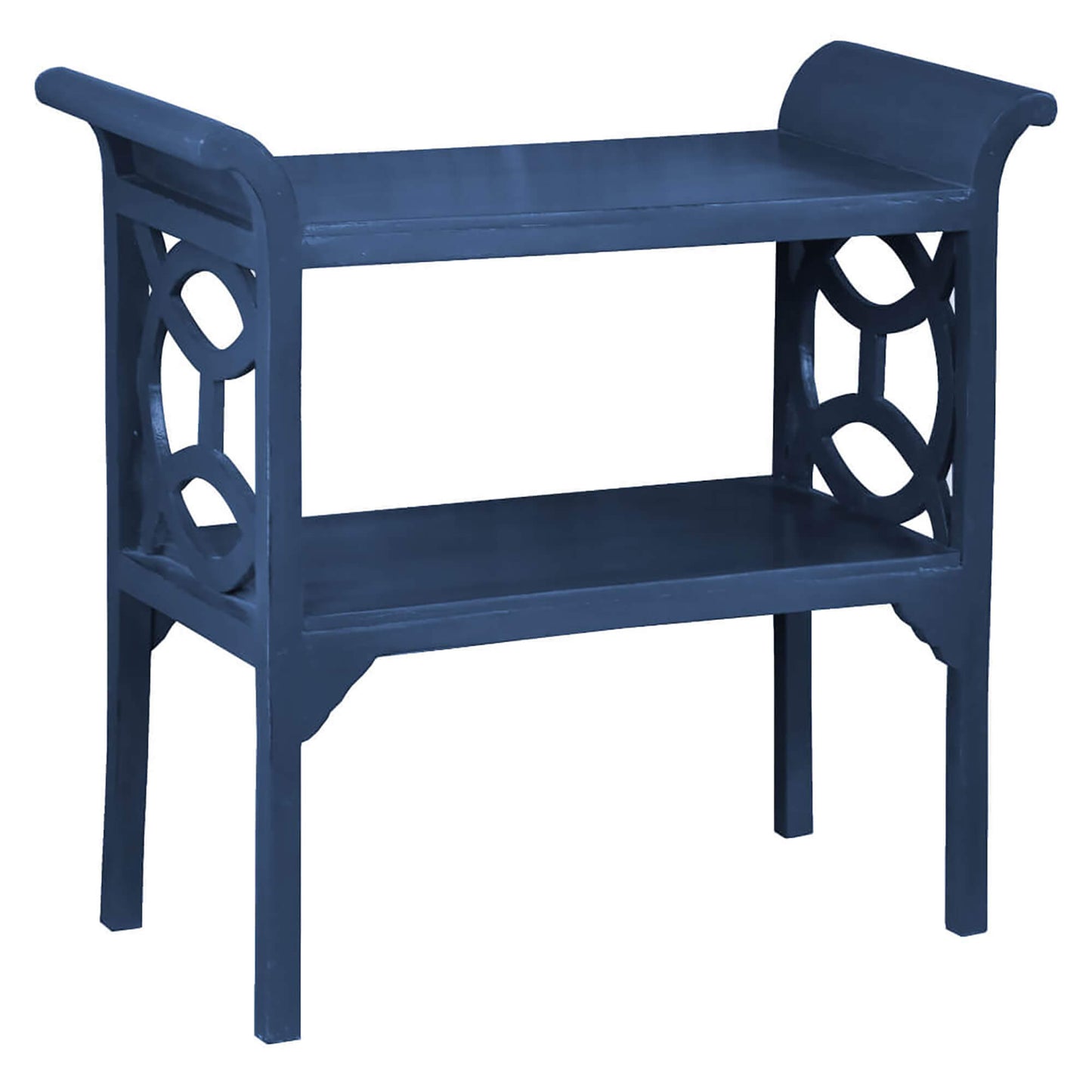 Sunset Trading Cottage Blue Accent Table Console Navy Blue Solid Wood CC-TAB1033LD-SD