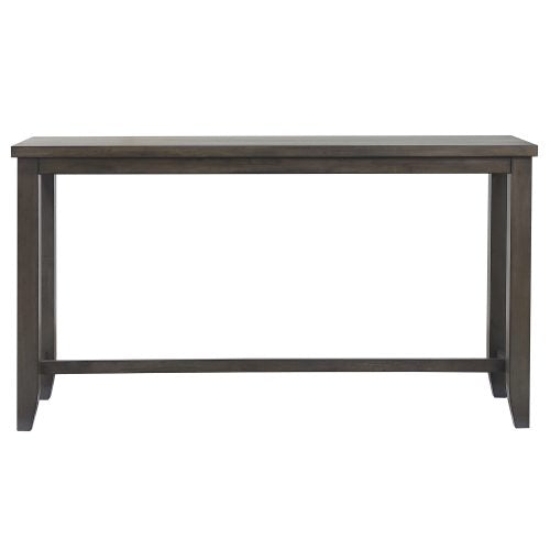 Sunset Trading Shades of Gray 65" Rectangular Narrow Pub Table | Small Space Counter Height Dining