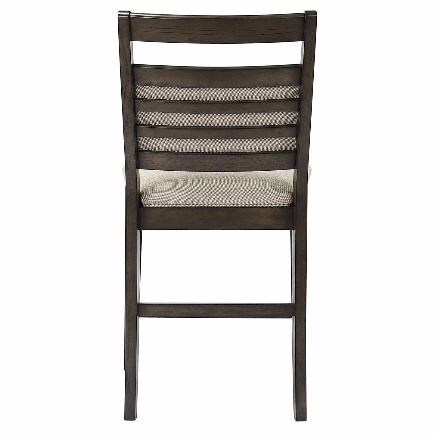 Sunset Trading Shades of Gray Upholstered Barstool | Fabric Back and Seat DLU-EL-B90-2