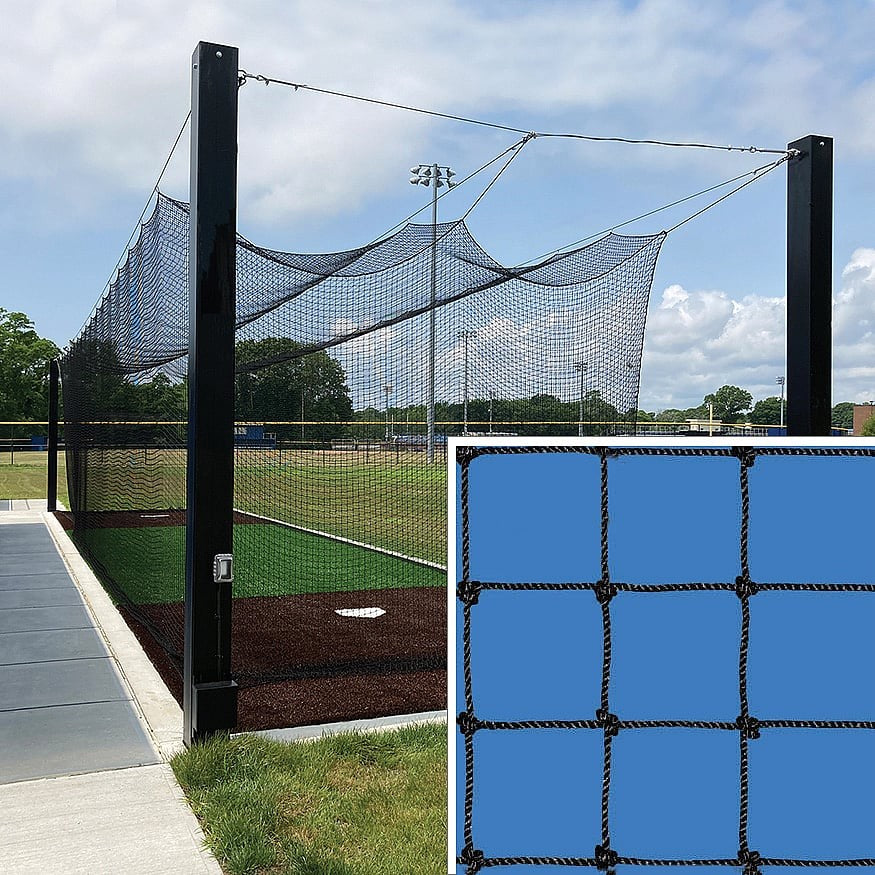 Jaypro Batting Tunnel Net ‐ All‐Star ‐ #36 Knotted Nylon Net ‐ 1‐3/4 in. Square Mesh (55 ft.L x 12 ft.W x 12 ft.H) BBC36‐5512