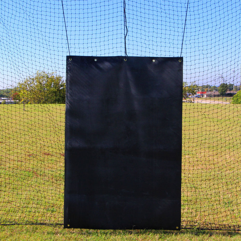 Cimarron Premier Heavy Duty 6x8 Rubber Backstop, Charcoal and White 6x8RBSW