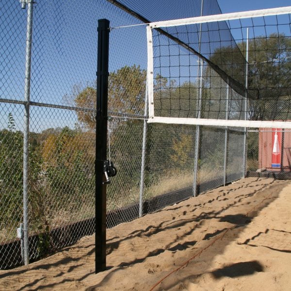 Douglas VBS-3.5 SQ Outdoor Power Volleyball System, 3.5" SQ Steel, Black 65250