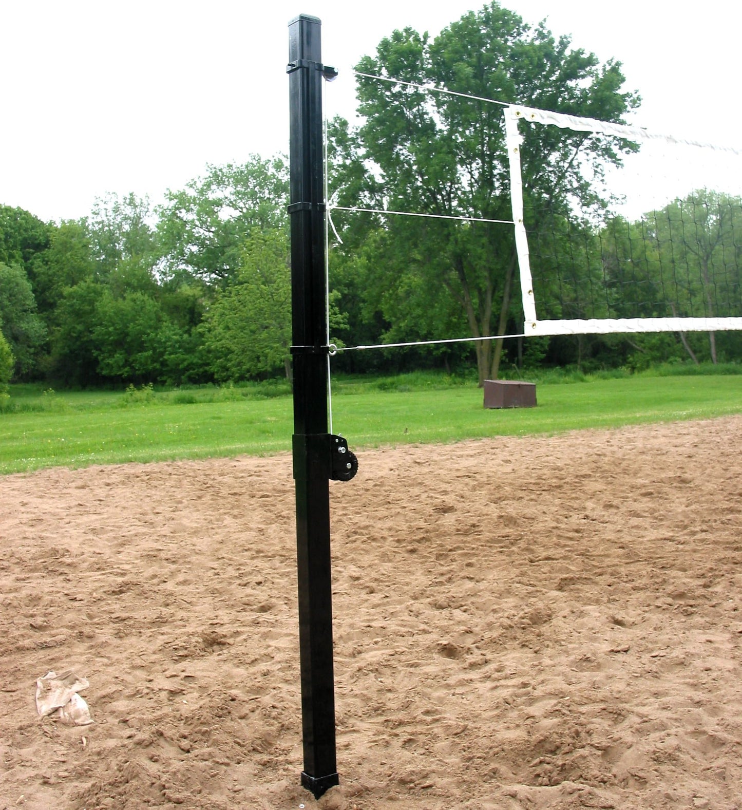 Douglas VBS-3.5 SQ Outdoor Power Volleyball System, 3.5" SQ Steel, Black 65250