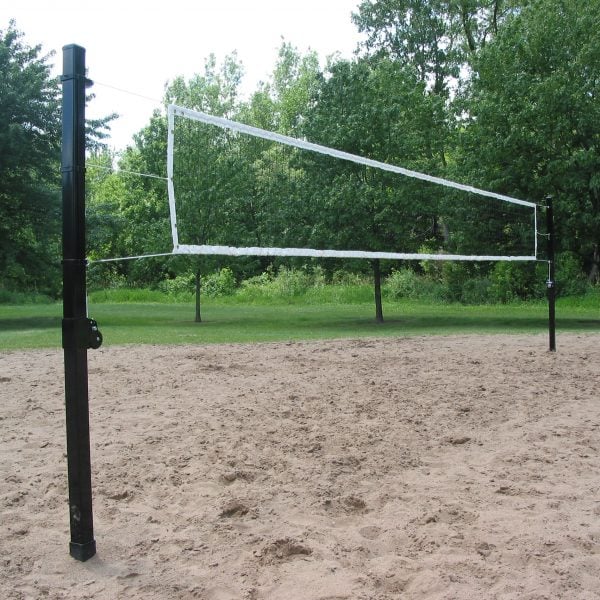 Douglas VBS-3.5 SQ Outdoor Power Volleyball System, 3.5" SQ Steel, Black 65250