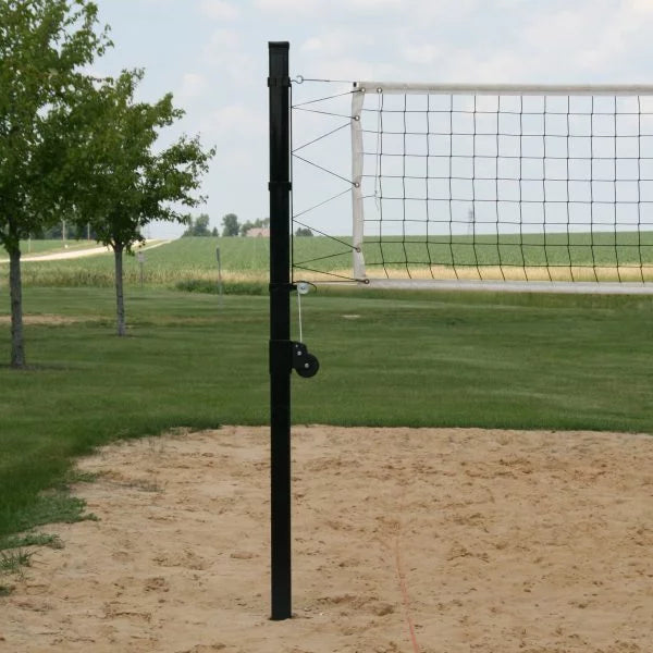 Douglas VBS-3.5 SQ Outdoor Power Volleyball System, 3.5" SQ Steel, Black 65250