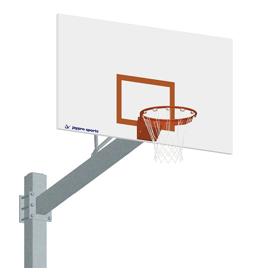 Jaypro Basketball System ‐ Titan™ ‐ Galvanized (6 in. x 6 in. Pole with 6 ft. Offset) ‐ 72 in. Steel Backboard ‐ Flex Rim Goal 660‐RS‐FR