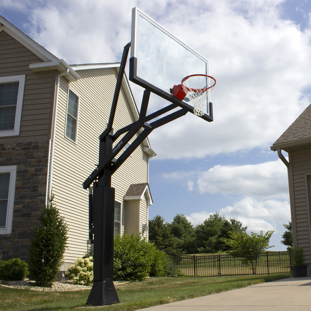 Douglas D-Pro 645 MAX Adj. Basketball System w/42" x 60" Glass Backboard 69660