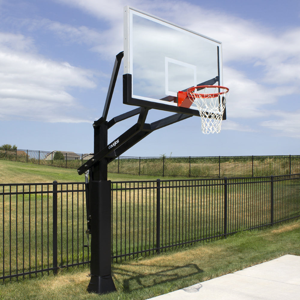 Douglas D-Pro 645 MAX Adj. Basketball System w/42" x 60" Glass Backboard 69660