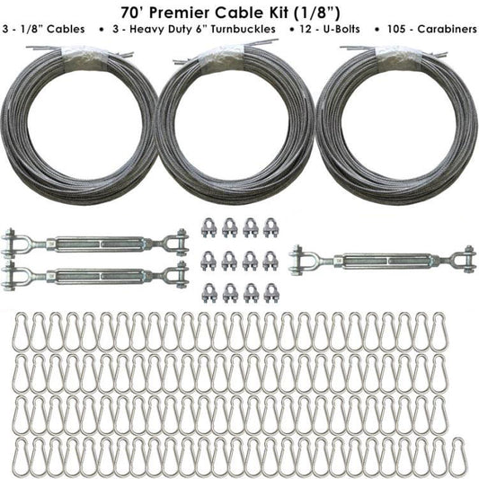 Cimarron 70' Cable Kit - Premier 1/8" 70CBKP