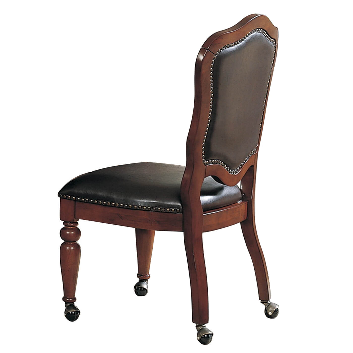 Sunset Trading Bellagio Gaming and Dining Chair | Distressed Brown Cherry Wood Set of 2 CR-87148-10-2