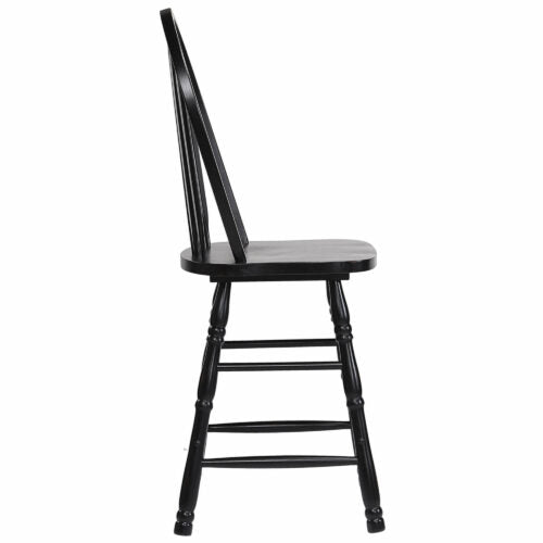 Sunset Trading Selections Arrowback Windsor 24" Barstool |Counter Height Stool | Set of 2