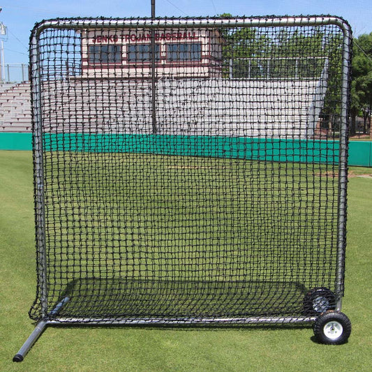 Cimarron 7x7 #42 Premier Fielder Net and Frame with Wheels and Padding