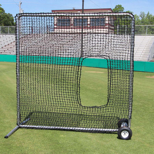 Cimarron 7x7 #84 Premier Softball Net and Frame with Wheels and Padding