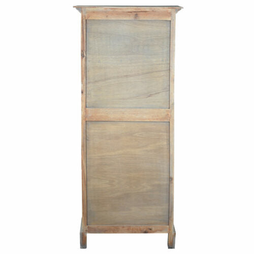 Sunset Trading Cottage 26" Solid Wood Tall Cabinet | Distressed Driftwood Brown CC-CHE149S-DW