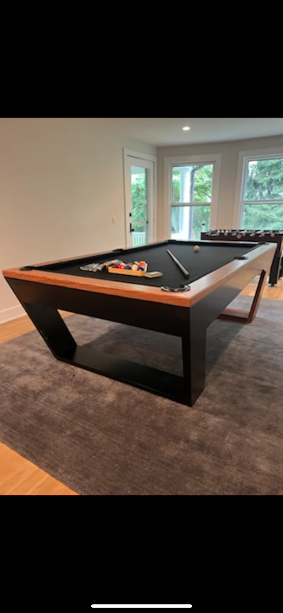 White Billiards Valenti Modern Slate Pool Table