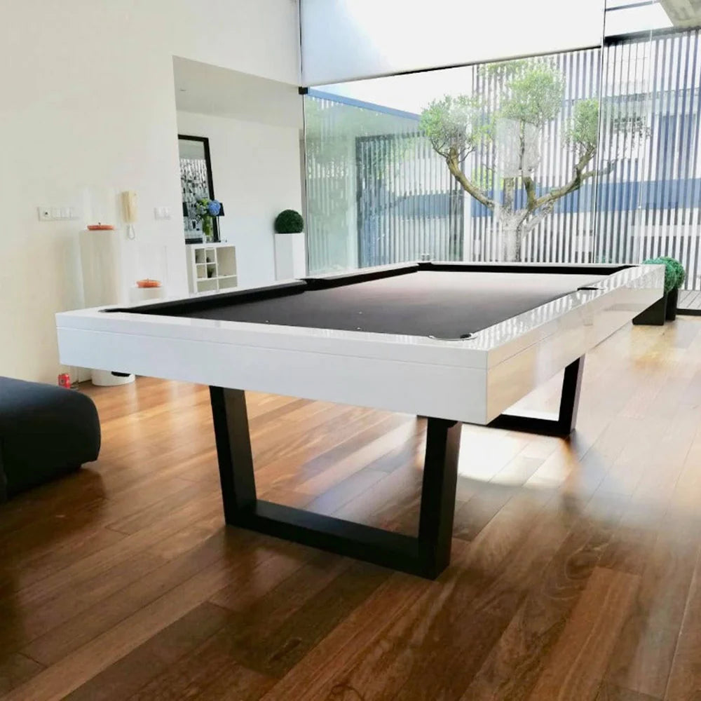 The Lorren Modern Slate Pool Table By White Billiards