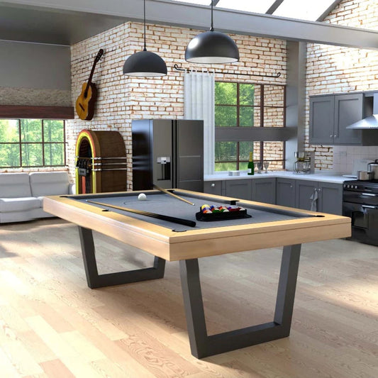 The Lorren Modern Slate Pool Table By White Billiards