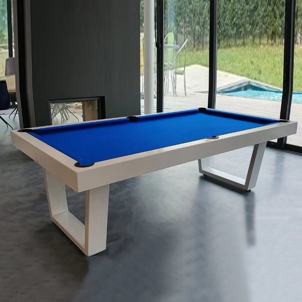 The Lorren Modern Slate Pool Table By White Billiards