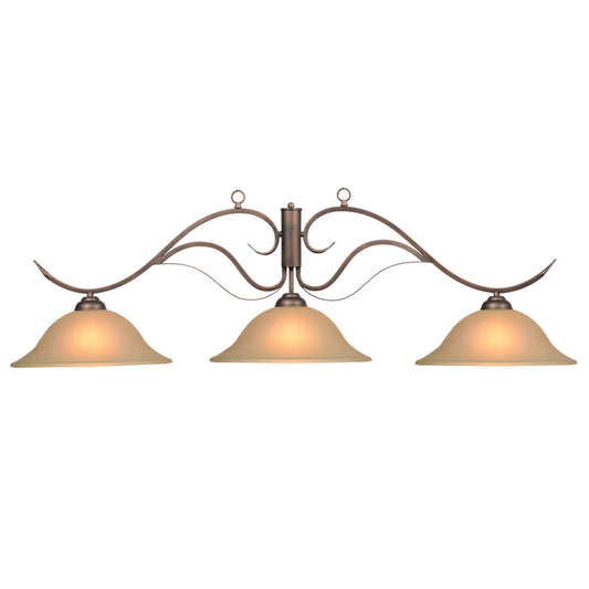 RAM Game Room 3 Shade Monaco Fixture Oil Rubbed Bronze MON-B56 ORB