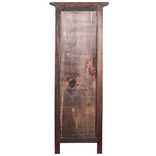 Sunset Trading Cottage Tall 2 Door Storage Cabinet | Raftwood Brown Solid Wood CC-CAB1227S-RW