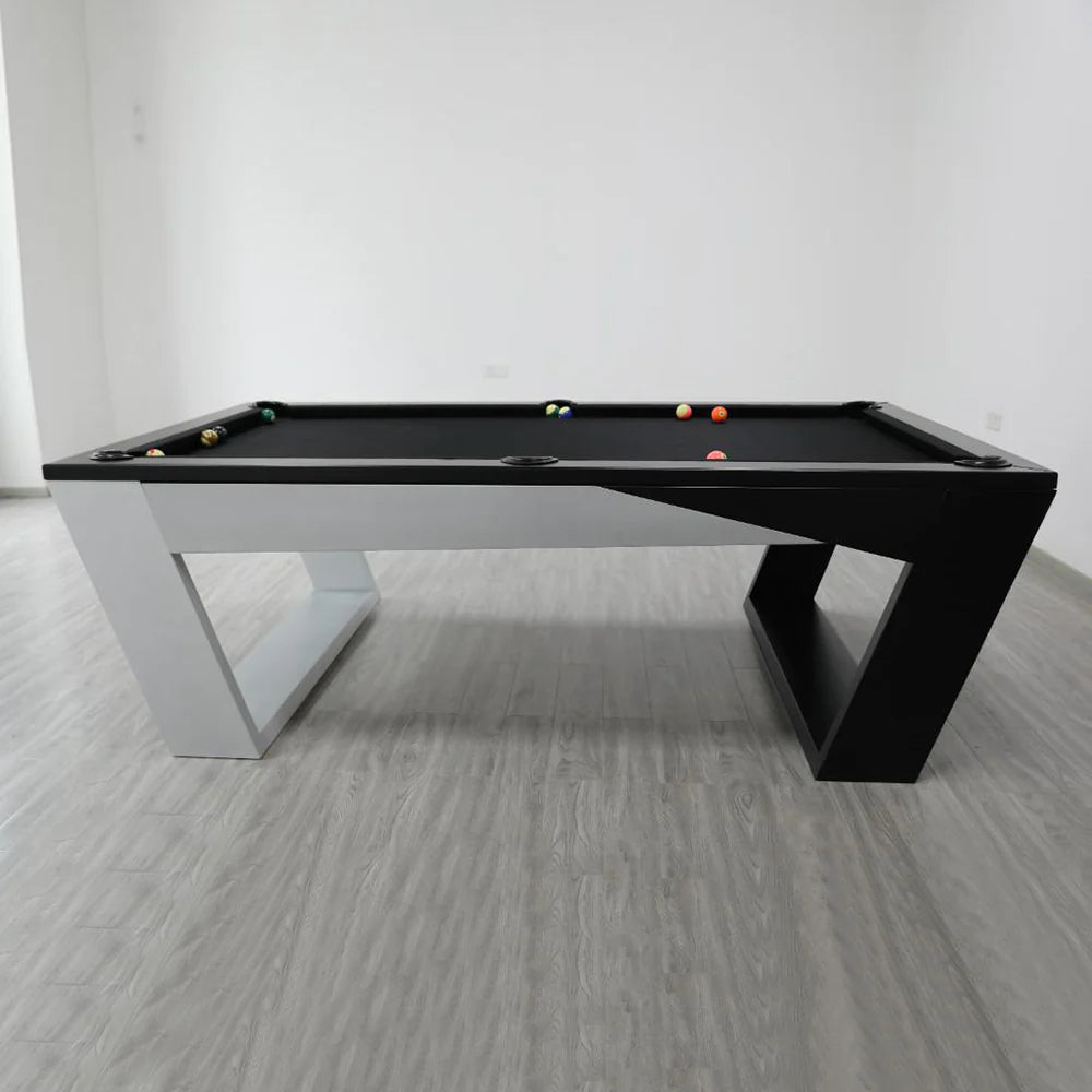 White Billiards Valenti Modern Slate Pool Table