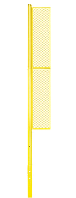 Jaypro Foul Poles ‐ Collegiate (20 ft.) ‐ Baseball/Softball (Semi‐Permanent) (Yellow) BBCFP‐20