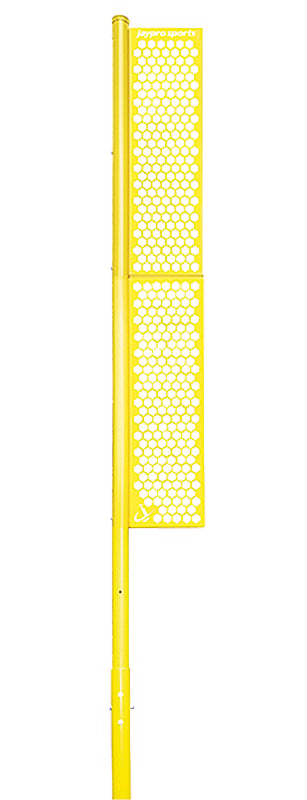 Jaypro Foul Poles ‐ Professional (20 ft.) ‐ Baseball (Semi‐Permanent) (Yellow) BBFP‐20