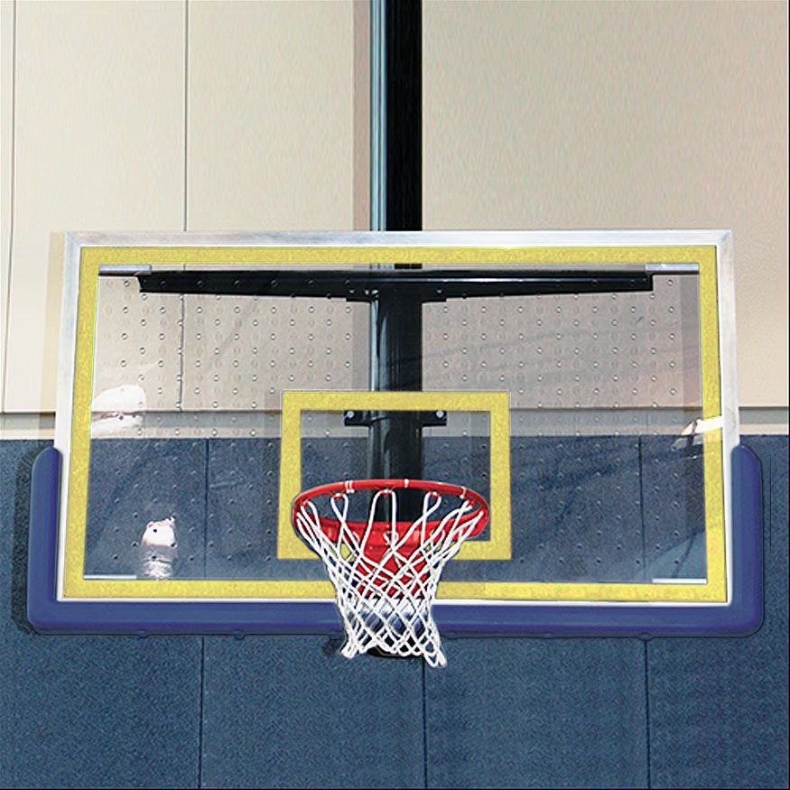 Jaypro Backboard ‐ Perforated Poly‐Carbonate ‐ Rectangle (54 in.W x 36 in.H)