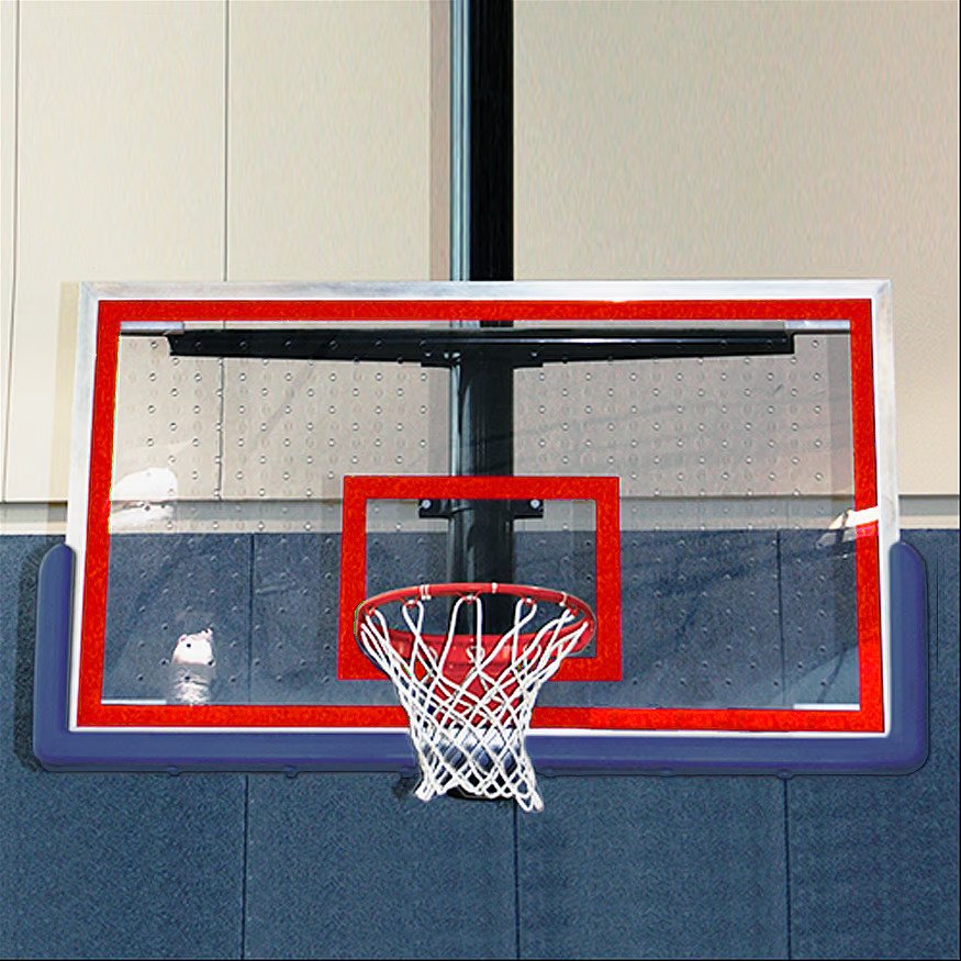 Jaypro Backboard ‐ Perforated Poly‐Carbonate ‐ Rectangle (54 in.W x 36 in.H)