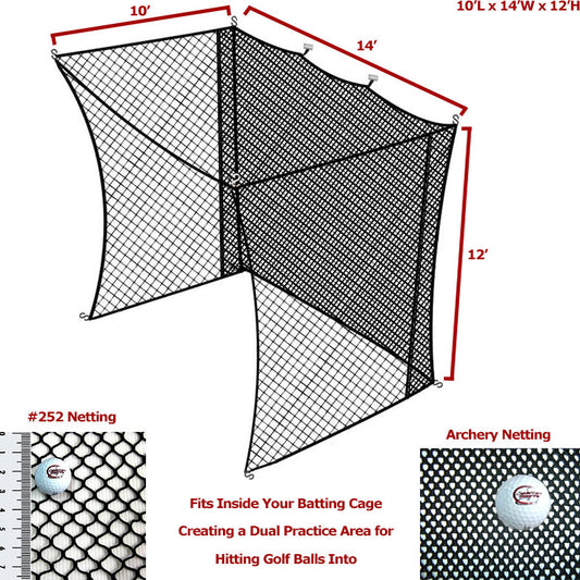 Cimarron 10x14x12 Golf Net Insert with Archery Back 1042GNIA