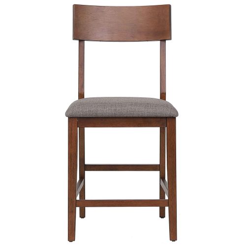 Sunset Trading Mid Century Bar Stool Padded Performance Fabric Seat | Set of 2 DLU-MC-B45-2