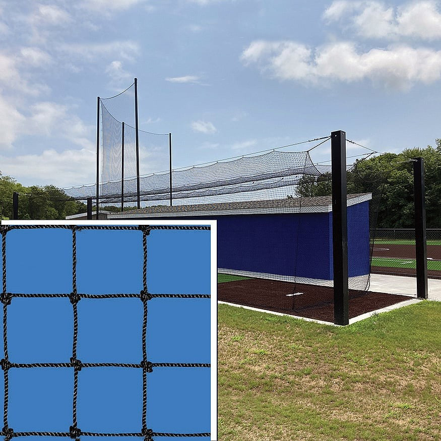 Jaypro Batting Tunnel Net ‐ All‐Star ‐ #36 Knotted Nylon Net ‐ 1‐3/4 in. Square Mesh (70 ft.L x 12  ft.W x 12 ft.H)  BBC36‐7012