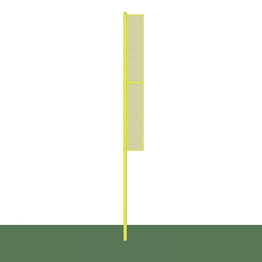 Jaypro Foul Poles ‐ Collegiate (20 ft.) ‐ Baseball/Softball (Semi‐Permanent) (Yellow) BBCFP‐20