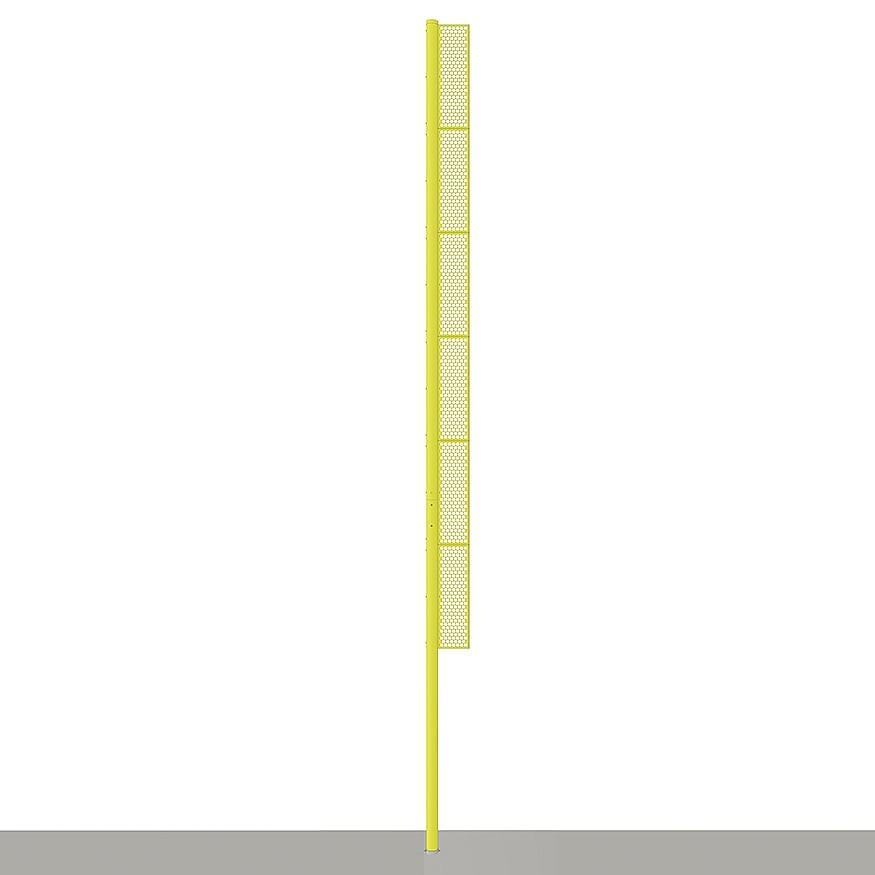 Jaypro Foul Poles ‐ Professional (40 ft.) ‐ Baseball (Semi‐Permanent) (Yellow) BBFP‐40