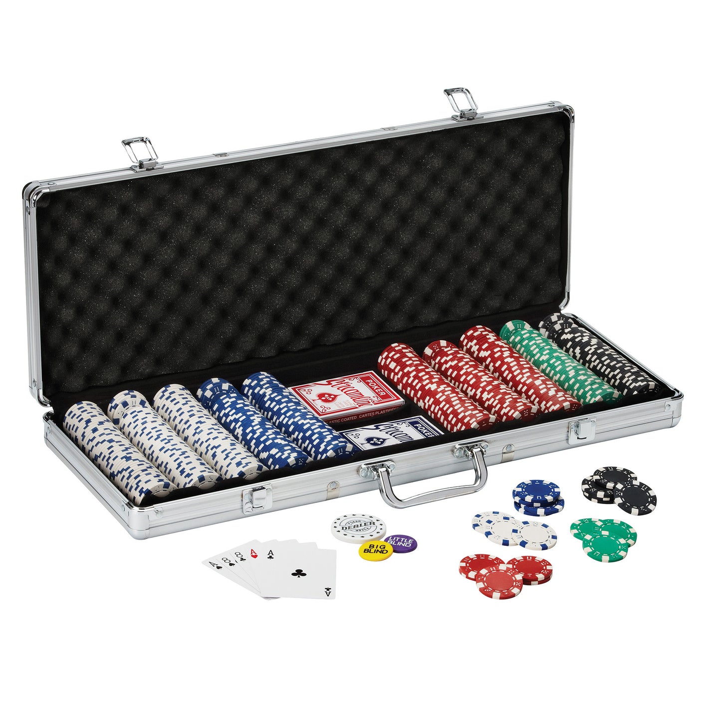 GLD Fat Cat Texas Hold'em Table & Poker Chip Set 64-2025