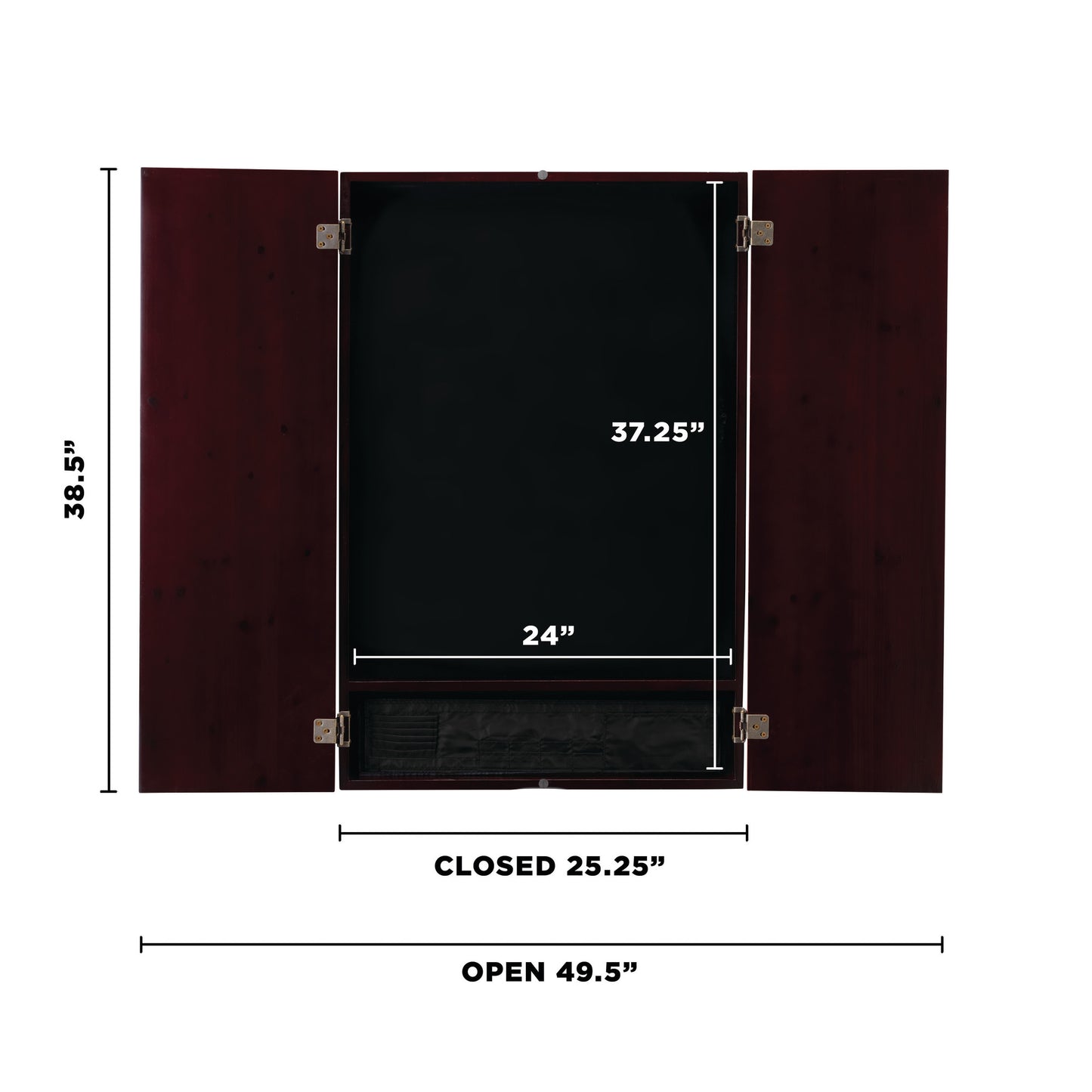 GLD Viper Metropolitan Mahogany Soft Tip Dartboard Cabinet and Viper 787 Electronic Dartboard 40-0253