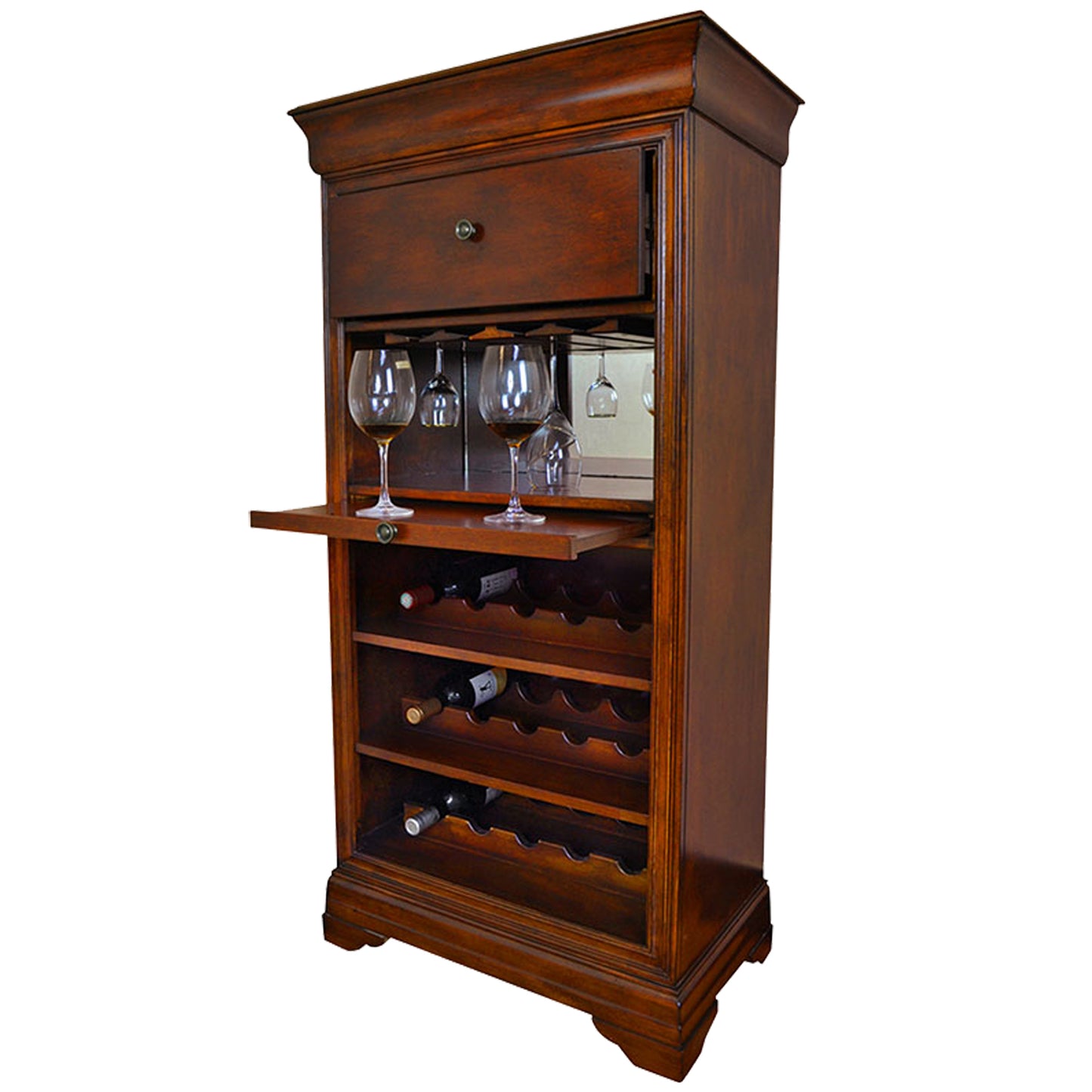 RAM Game Room Bar Cabinet W/ Wine Rack