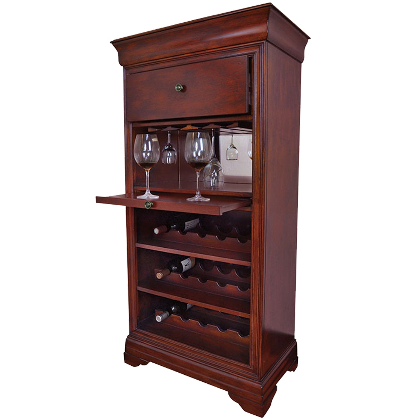 RAM Game Room Bar Cabinet W/ Wine Rack