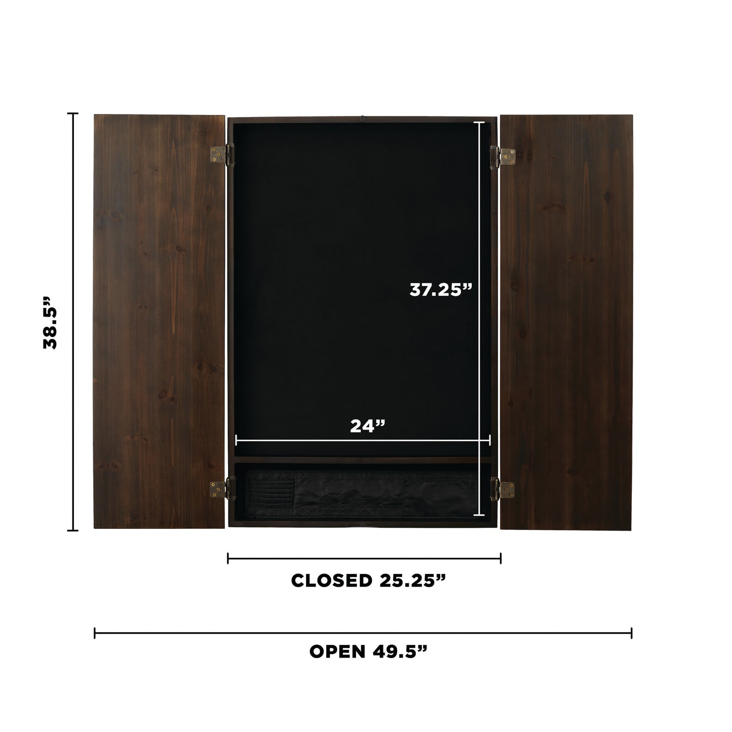 GLD Viper Metropolitan Espresso Soft Tip Dartboard Cabinet, Viper 797 Electronic Dartboard, and Viper Dart Laser Line 40-0313